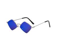 Trendy Sommer Frauen Sonnenbrille Unregelm??igen Vintage Kleine Rahmen Rhombus Damen Sonnenbrille Schattierungen Retro Legierung Brillen