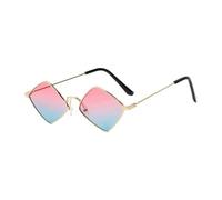 Trendy Sommer Frauen Sonnenbrille Unregelm??igen Vintage Kleine Rahmen Rhombus Damen Sonnenbrille Schattierungen Retro Legierung Brillen