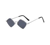 Trendy Sommer Frauen Sonnenbrille Unregelm??igen Vintage Kleine Rahmen Rhombus Damen Sonnenbrille Schattierungen Retro Legierung Brillen