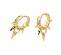 Trendy Spikes Rivet Ear Cuff Fashionable Zirconia Ear Rings Lightweight Comfortable Hoop Earrings Accessory For Women Fashion Earrings For Women