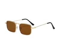 Trendy Square Acetate Sunglasses with Metal Detail Steamspunk Practical Eyewears for Outdoor Activity Street Styles Wear Square Frame Sunglasses