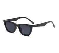 Trendy Square Frame Men's Driving Sunglasses Women's Shopping Photography Vacation Beach Polarized Sun Glasses(Black)