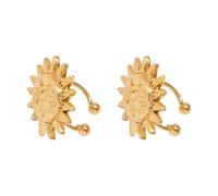 Trendy Star Ear Clip Not Piercing Earring Flower Cuff Suitable For Youthful Women Seeking Fashion Versatility Sun Moon Flower Cuffs