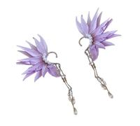 Trendy Sturdy Alloy Tassels Earrings With Rivet Accents Versatile Fashion Jewelry Accessory For Stylish Every Outfits Unique Designs Ear Cuffs