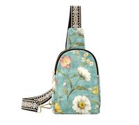 trendy Sunflowers Floral Spring Retro body bags for sturdy sling backpack sling bag for travel