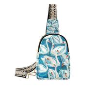 Trendy Swan′s Down Robin Blue body sling bag anti-theft small bags for women for travel, swan′s down,robin blue, One Size