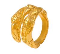 Trendy Textured Rings Adornment Adjustable Snake Twisted Rings With Hammered Texture For Unique Styles And Daily Wear Youth
