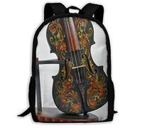 Trendy Travel Bags Violin Students Knapsack Printed Rucksack for Travel, Hiking, Work, 42X32X14Cm