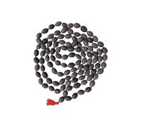 Trendy Treasures Kamal Gatta Mala Original - 108 Lotus Seeds for Japa, Laxmi Pooja and Wearing (Dark Brown, 108 Beads, Men)