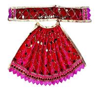 Trendy Treasures® MATA Ji Lehenga and Chunri Devi Goddess Dress (Height 9cm Length 15cm, Pink)