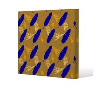 Trendy Tropical Elegant Male Shirt Female Dress Texture (Canvas Print) / 46 x 46 x 4cm Benjamin Tate Design Natural One Size