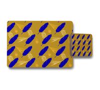 trendy tropical elegant male shirt female dress texture placemat coaster set Benjamin Tate Design Natural One Size