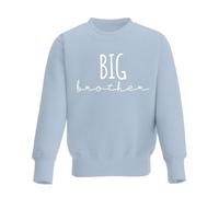 Trendy Tykes Big Brother Crew Neck Fleece Sweatshirt for Kids - Soft & Cozy, Baby & Toddler Sizes (6 Months - 10 Years) for New Siblings Blue