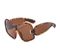 Trendy übergro?e quadratische Punk-einteilige Schild-Sonnenbrille Frauen M?nner 2024 Vintage Big Frame Sonnenbrille für Damen Goggle