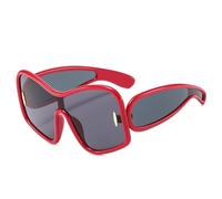 Trendy übergro?e quadratische Punk-einteilige Schild-Sonnenbrille Frauen M?nner 2024 Vintage Big Frame Sonnenbrille für Damen Goggle