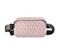 Trendy Waist Bag Fanny Pack Men Women Abstract Watercolor Red Small Crossbody Sling Bag with Adjustable Strap for Workout Running Hiking, abstract watercolor red, 8" x 5.3" x 2.3", Retro