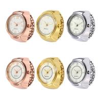 Trendy Watch Ring - Fashion Finger Ring for Women | Organic Glass with Portable Casual Style, Creative Small Accessory, Men Party Date Wear, Elegant Jewelry for Social Events, Modern Design Appeal