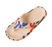 Trendy Women'S Pool Slides Women'S Flat Slippers Women's Soft Soled EVA Super Soft Versatile Large Size Flip Flops Women's Lovers In Stock (Red, 5.5)