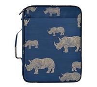 Trendy Wooden Rhino Blu Ray Large File Folders 7 Pockets A4 Letter Size with Zipper Closure for Home Office Travel Expanding File Jacket carpetas de