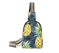 trendy Yellow Pineapple body sling bag anti-theft crossbody fanny packs chest for day pack