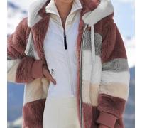 Trendy Yet Functional Women's Soft Plush Pocket Hoodie Jacket for Cooler Days Ahead (S Red)