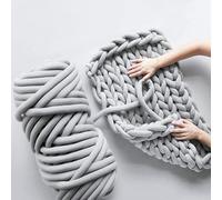 TRENDYBOY Crochet Kit Thick Chunky Yarn Felt Wool Roving DIY Knit Blanket Hand Knitting Coarse Woolen Scarf Supplies (Color: B1)