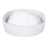 TrendyFashion Mens Fancy Doughboy White Hat Adults Sailor Hen Night Stag Do Party Wear Accessory Cap (White Hat One Size)
