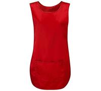 TrendyFashion Womens Cleaning Plain Pocket Vest Apron Ladies Sleeveless Catering Vest Top Tabard