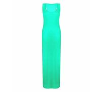 TrendyFashion Womens Summer Maxi Casual Dress Ladies Racer Back Long Beach Dresses Plus Size