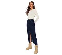 Trendyol FeMan A-line Denim Skirt,Dark Blue,42
