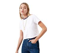 Trendyol FeMan Basics Regular fit Basic Crew Neck Woven T-Shirt White