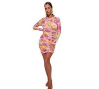 Trendyol FeMan Bodycon Fitted Woven Dress,Very Colorful,34