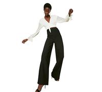 Trendyol FeMan High Waist Wide Leg Regular fit Trousers Schwarz
