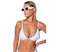 Trendyol FeMan Knit Bikini Top,Lilac-Multicolor,40