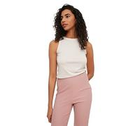 Trendyol FeMan Loungewear Fitted Bodycon Crew Neck Knit Singlet Beige