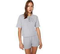 Trendyol FeMan Loungewear Regular fit Basic Crew Neck Knit Blouse Grey