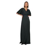 Trendyol FeMan Maxi A-line Regular fit Woven Evening Dress Black