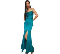 Trendyol FeMan Maxi Shift Regular fit Woven Evening Dress,Emerald,34