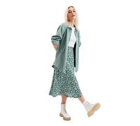 Trendyol FeMan Midi A-line A-line Woven Skirt Grün
