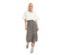 Trendyol FeMan Midi A-line A-line Woven Skirt Schwarz