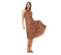 Trendyol FeMan Midi A-line Regular fit Woven Dress,Orange,36