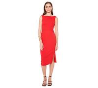 Trendyol FeMan Midi Bodycon Fitted Woven Dress Rot