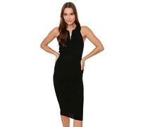 Trendyol FeMan Midi Bodycon Slim fit Knitwear Dress Black
