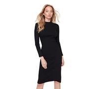 Trendyol FeMan Midi Bodycon Slim fit Woven Dress Schwarz