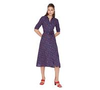 Trendyol FeMan Midi Shirt Dress Regular fit Woven Dress Navy Blue