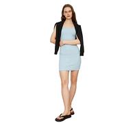 Trendyol FeMan Mini Bodycon Slim fit Knit Dress Blau