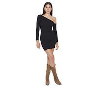 Trendyol FeMan Mini Bodycon Slim fit Knit Dress Schwarz