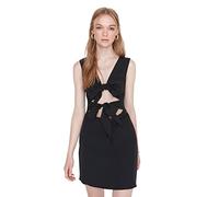 Trendyol FeMan Petite Mini A-line Regular fit Woven Dress Black