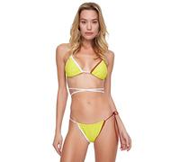Trendyol FeMan Plain Woven Bikini Set Green