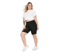 Trendyol FeMan Plus Size High Waist Skinny fit Slim Fit Plus Size Thights,Black,2XL